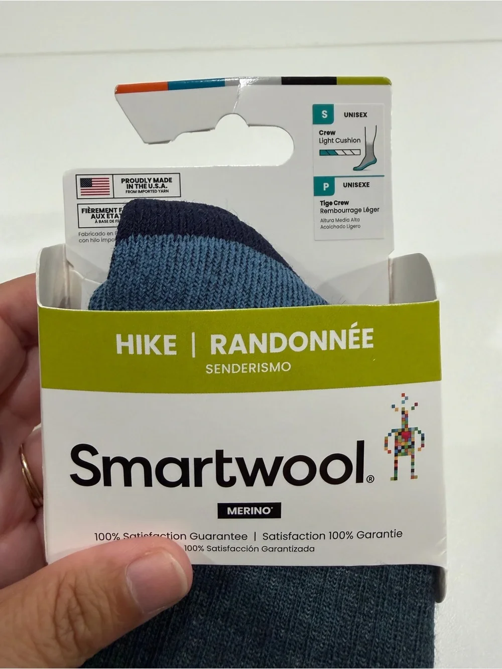 SmartWool Women's Small Outdoor Light Cushion Socks Blue NWT Wool Blend